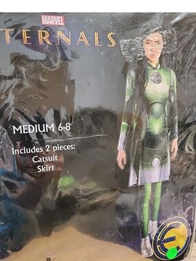 Marvel Eternals Sersi Cosplay Costume Skirt Suit Halloween Women 6-8 #3084